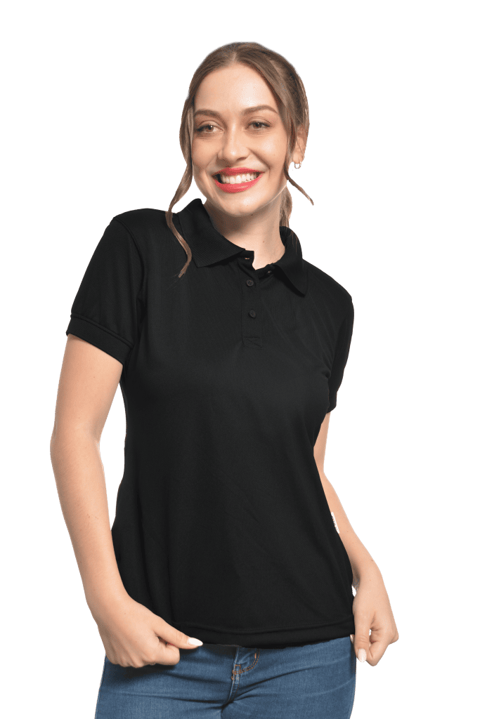 playera polo manga corta negra